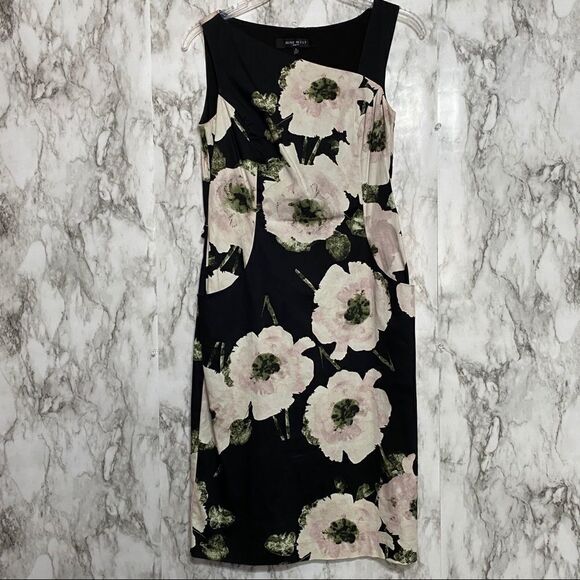 Nine West Black & Light Pink Floral Dress - Picture 2 of 9